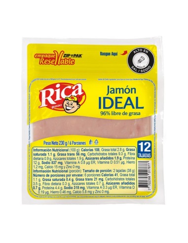 JAMON IDEAL RICA 230GR