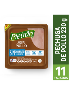 JAMON PECHUGA POLLO PIETRAN 230 G 2