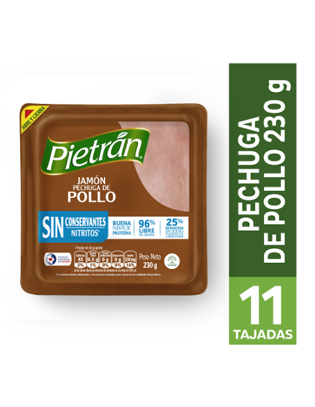 JAMON PECHUGA POLLO PIETRAN 230 G