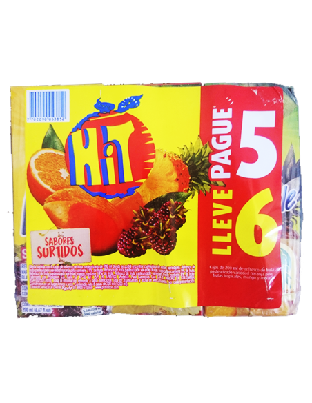 JUGO HIT PAGA 5 LLEVE 6 SURTIDO
