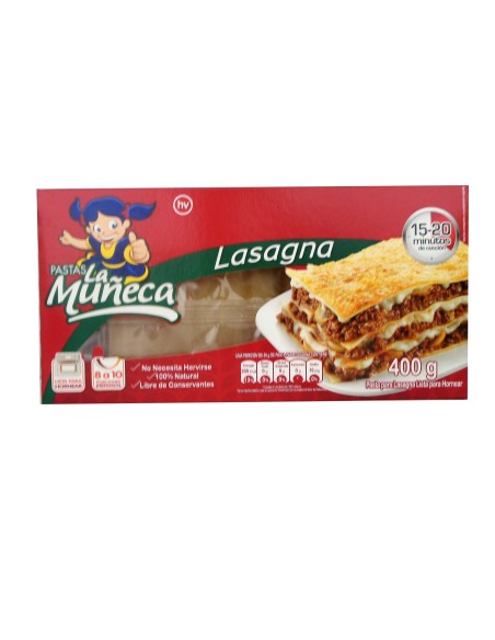 LASAGNA LA MUÑECA 400 G