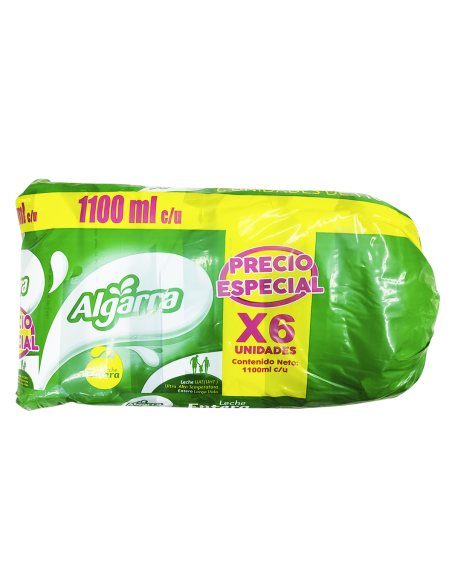LECHE ALGARRA ENTERA 1.1 LT SIXPAC