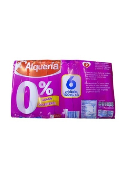 LECHE ALQUERIA DESCREMADA 1.1 LT 6 UN