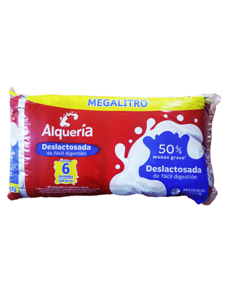 LECHE ALQUERIA DESLACT0SADA 1.1 LT 6 UN