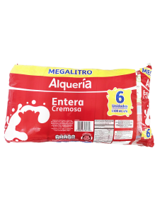 LECHE ALQUERIA ENTERA 6 MEGALITRO1.1 2