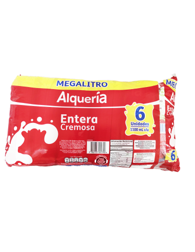 LECHE ALQUERIA ENTERA 6 MEGALITRO1.1