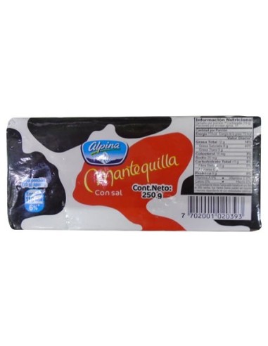 MANTEQUILLA CON SAL ALPINA 250 G