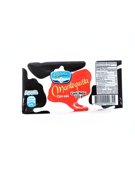 MANTQUILLA  CON SAL ALPINA 125 G