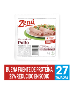 MORTADELA POLLO ZENU  450 GR 2