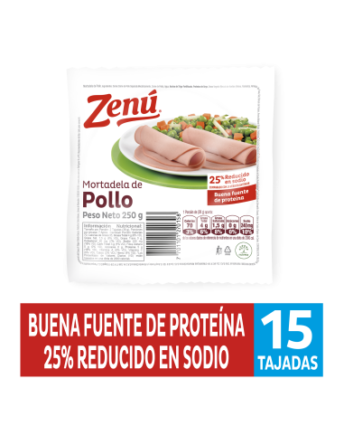 MORTADELA POLLO ZENU  250 G
