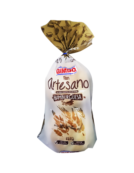 PAN HAMBURGUESA ARTESANO BIMBO 360 G