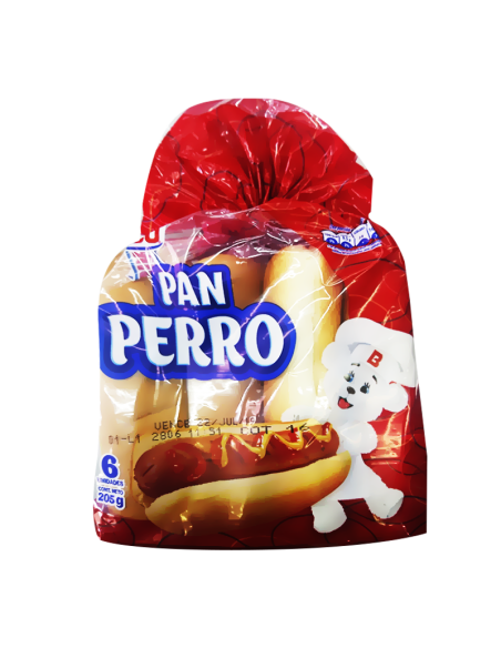 PAN PERRO BIMBO 6 UN 205 GR
