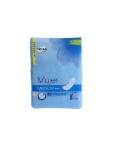 TOALLAS TENA DISCREET MEDIUM   30 UND