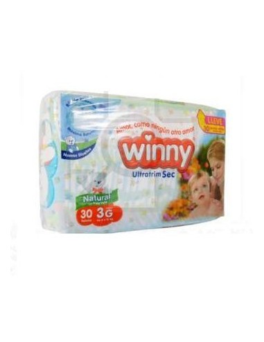 PAÑALES WINNY 3 ETAPAS G  30 UND