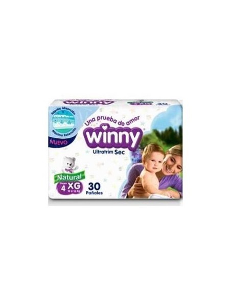 PAÑALES WINNY ULTRATRIM SEC ET 4 30 UN