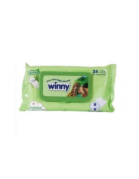 PAÑITOS ALOE Y VIT - E WINNY  24 UND
