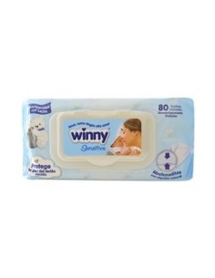PAÑITOS HUMEDOS SENSITIVE WINNY  80 UND