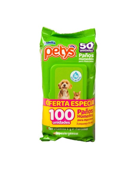 PAÑOS PARA MASCOTAS TOMMY 50 UN