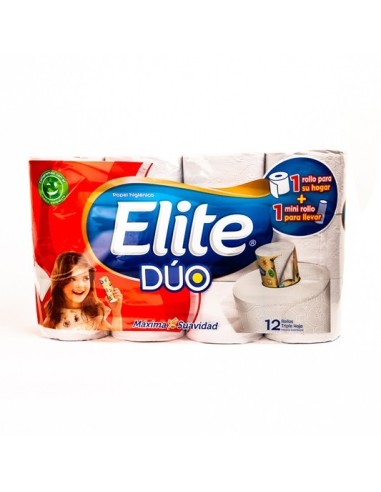 PAPEL HIGIENICO ELITE DUO 12 UND