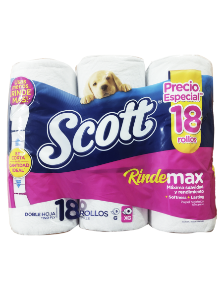 PAPEL HIGIENICO RINDEMAX PLUS 18ROLLOS