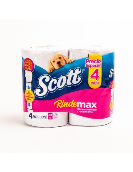 PAPEL HIGIENICO SCOTT 4 UNIDADES