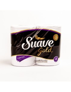 PAPEL HIGIENICO SUAVE GOLD 4 UNIDADES