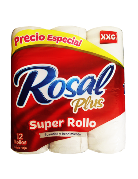 PAPEL HIGIENICO ROSAL 12 UN ULTRACOFORT