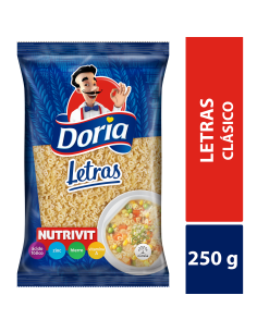 PASTA DORIA  LETRAS 250 G
