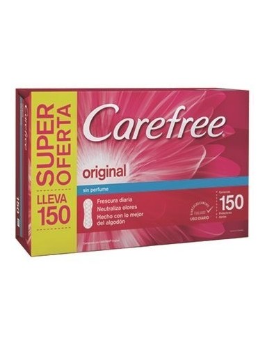 PROTECTOR CAREFREE 150 UNIDS  SIN PERFUM