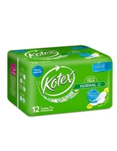 TOALLAS KOTEX NOCTURNA 12 UN