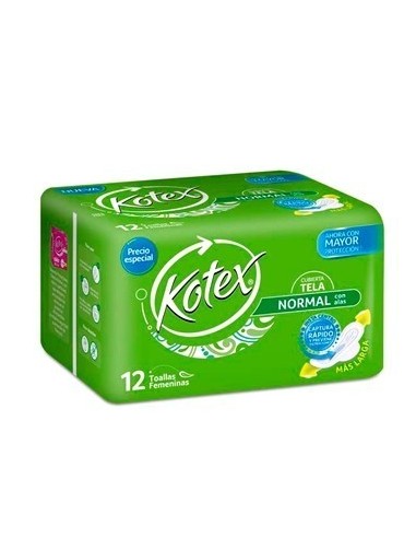 TOALLAS KOTEX NOCTURNA 12 UN