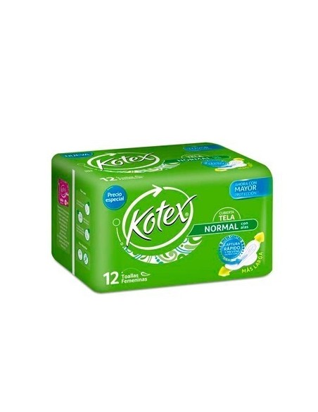 TOALLAS KOTEX NOCTURNA 12 UN