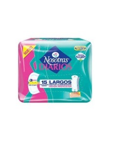 PROTECTORES LARGOS NOSOTRAS 15 UND