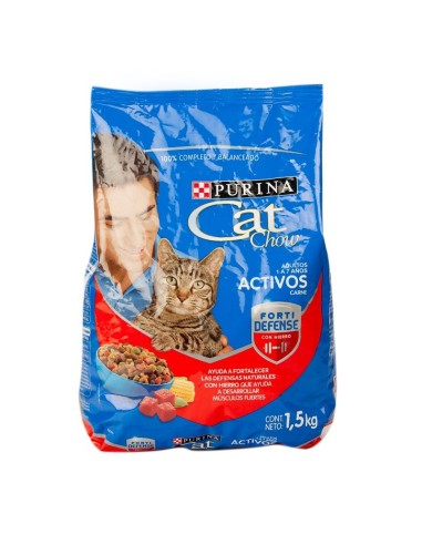 PURINA GATOS ACTIVOS CARNE  CAT CHOW 