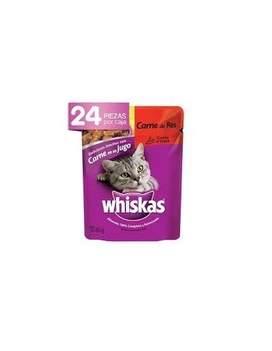 PURINA GATOS CARNE WHISKAS  85 GR