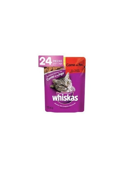 PURINA GATOS CARNE WHISKAS  85 GR