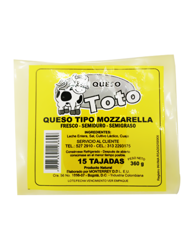 QUESO DEL VECCHIO 250 G BLOQUE MOZARELLA