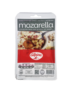 QUESO MOZARELA TAJADO ALPINA  25 UND