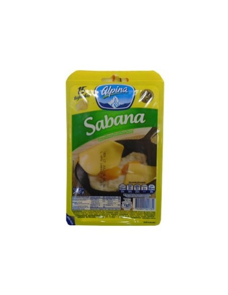 QUESO SABANA TAJADO ALPINA  15 UNIDADES