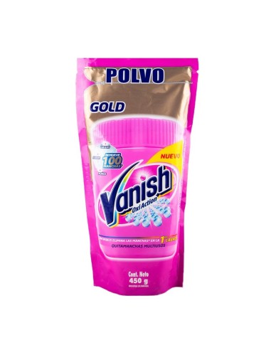 QUITAMANCHAS 450G VANISH  POLVO ROSADO  