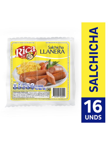 SALCHICHA LLANERA RICA 500G