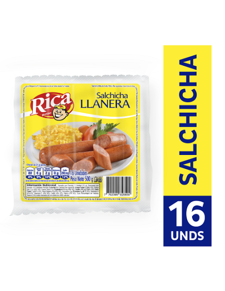 SALCHICHA LLANERA RICA 500G