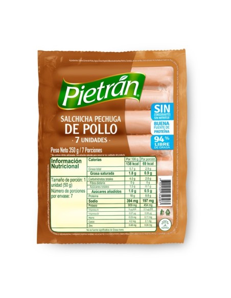 SALCHICHA PECHUGA DE POLLO PIETRAN 