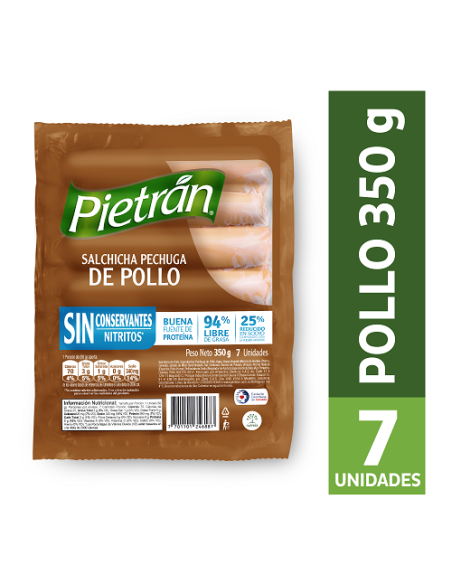 SALCHICHA PECHUGA DE POLLO PIETRAN 