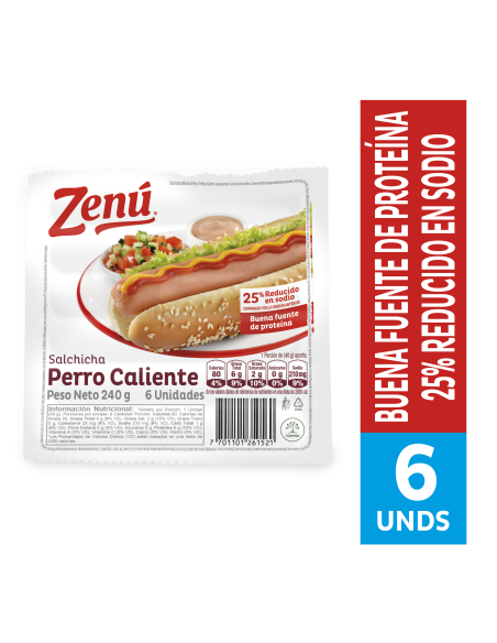 SALCHICHA PERRO ZENU 240G