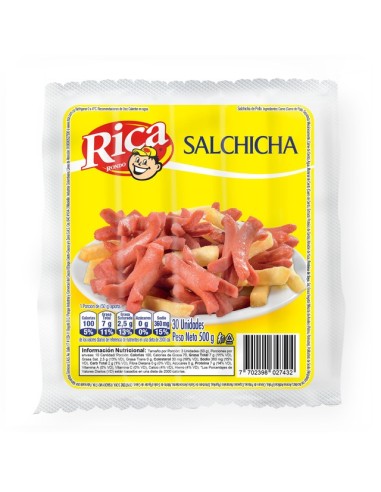 SALCHICHA RICA 500 G