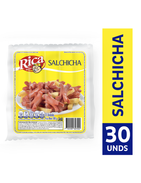 SALCHICHA RICA 500 G