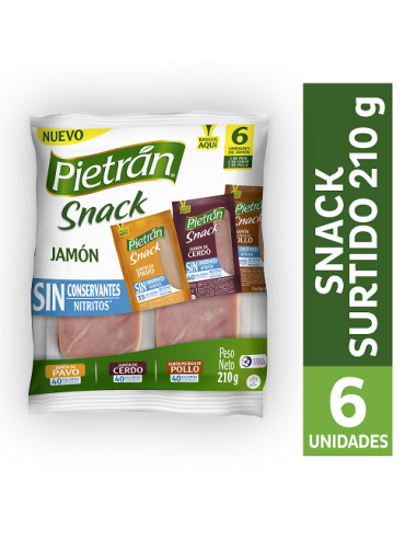 SNACKS PIETRAN  6 UNIDADES