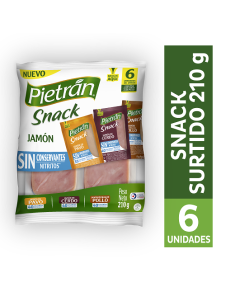 SNACKS PIETRAN  6 UNIDADES