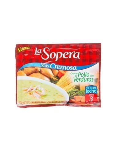 CREMA DE POLLO/VERD 3PORCION LA SOPERA